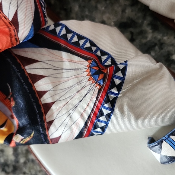 Tory Burch Shelby Scarf Sandals in Rose Des Vents 7.5 - Picture 7 of 16